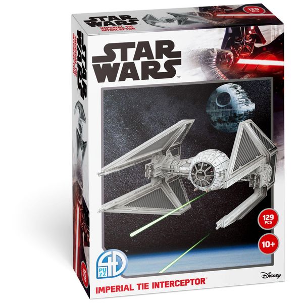 4D Cityscape Star Wars 3D Paper Model Kits (Imperial Tie Interceptor)