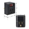 DEWENWILS 3Pack Grounded Single Port Power Adapter Electrical Plug Outlet Switch