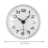 DOITOOL Suction Clock Waterproof Clock Bathroom Wall Clock Shower Mini Bath Clock Hanging Clock for Washroom Kitchen White