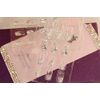 24 Pieces French Nail Tips 3D Decoration Light Powder Bling Handmade Nail Tips for Weddings, Parties, After-Parties and More