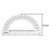 eBoot Plastic Protractor Protractor 180 Degrees, 4 Inch and 6 Inch, Clear, 2 Pieces