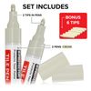 X-Protector Water Based Grout Marker - 2 PCS with 8 Tips, Cream