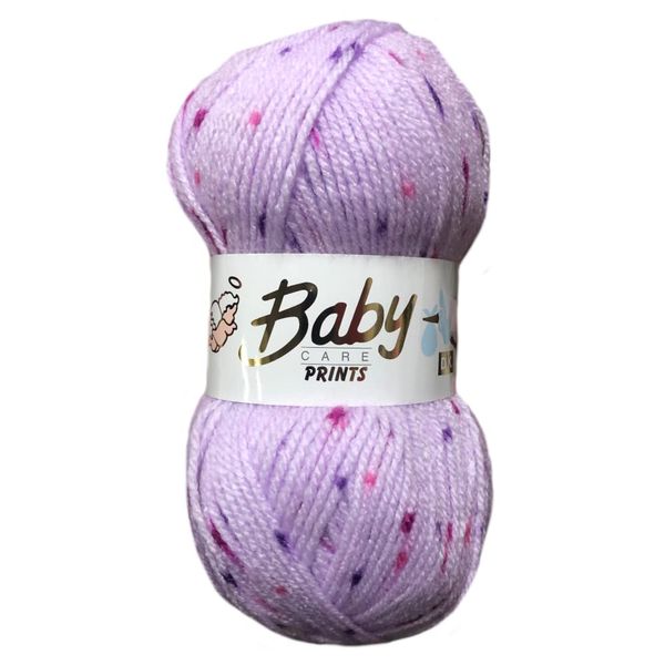 Woolcraft Baby Spot Prints Knitting Yarn/Wool - 100g Ball - 16 Shades (Ballerina - 644)