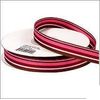 Multi Stripe Woven Ribbon - Chocolate/Pink - 4yds