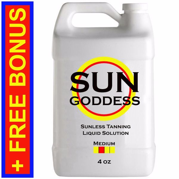 SUN GODDESS - MEDIUM - 4 oz - Spray Tan Solution Sunless Tanning Self Tanner