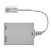 Tailed ADSL2+ Microfilter Filter And Splitter - With RJ11, Inline DSL Filter For Removing Noise From Telephone Or Fax Machine, BT Plug, BT Socket, ADSL Socket