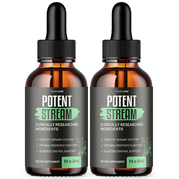 (2 Pack) Potent Stream Drops, Potent Stream Prostate Support Drops (60 ML)