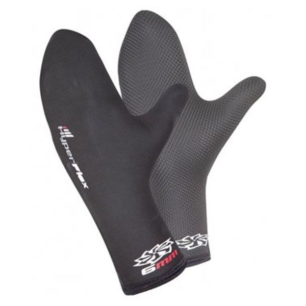 Hyperflex 7mm Cold Water Mitts Mesh Skin 'Oven Mitt' Scuba Diving Gloves, XL