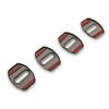 SpeedForm Door Lock Trim; Black Compatible for 21-25 Mustang Mach-E