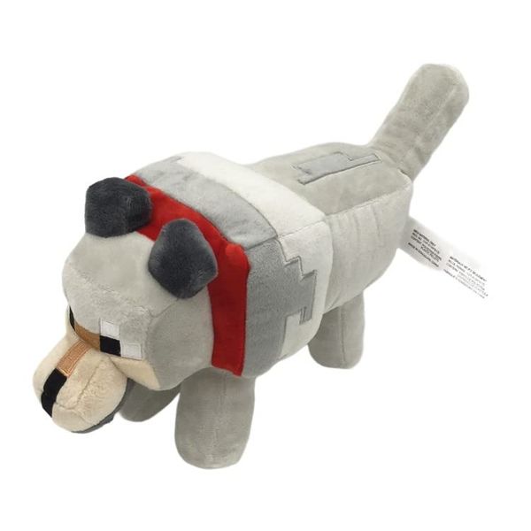 Plush Wolf 14-inch Stuffed Animal Figure, Floppy Soft Doll Inspired by Video Game Character, Collectible Toy