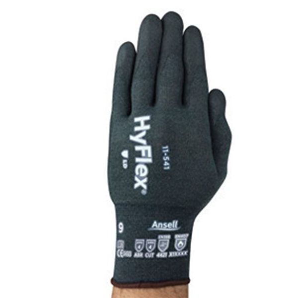 Ansell 11-541-11 Size 11 HyFlex 18 Gauge Kevlar/Stainless Steel/Nylon Cut Resistant Gloves With Nitrile Coated Palm