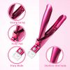 Acrylic Nail Clipper Nail Trimmer with Cuticle Pusher Spoon Nail Cleaner and 2 Pieces Nail Files Manicure Tools for Artificial Nail (Black)(Purple)