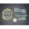 Eagles Iron On Patch (Lot Of 3)