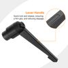 uxcell 3Pcs M10 Adjustable Knobs Handle Female Thread Push Button Ratchet Quick Release Locking Rotating Bolt for Lathe Machinery, Black
