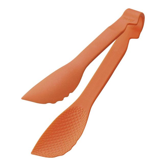 Endoshoji Magic Serving Tongs, Orange, 7.9 inches (20 cm), Material: Polypropylene Resin, Double Embossed, Country of Origin: Japan (Tsubame Sanjo)