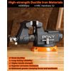 PONY 4" Heavy Duty Bench Vise 4400LBS Clamp Force 360° Rotatable Workbench Vises
