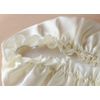 LSHARON 100% Mulberry Silk Nightcap Sleepcap Lace Sleeping Hat (White)