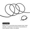 Electrical Wire 26AWG 3 Conductors Tinned Copper 16.4Ft Low Voltage Black