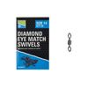 Preston Innovations Diamond Eye Match Swivels: Size 14