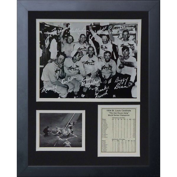 Legends Never Die 1934 St. Louis Cardinals Gas House Gang Framed Photo Collage, 11x14-Inch, (11005U)