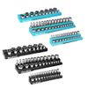DURATECH 6PC Magnetic Socket Organizer Set Tool Cart 1/2"1/4" 3/8" Dr SAE&Metric