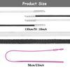 4 Pcs 130cm/51.2in Drawstring Cords with Drawstring Threader,Drawstrings Cord Replacement with Elastic Threader for Sweatpants Shorts Pants Jackets Coats Hoodies String Threader(Black,White)