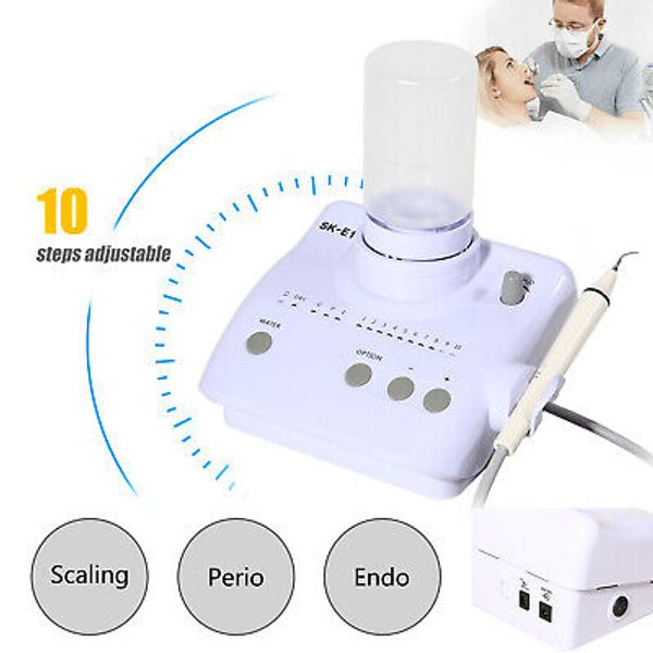 Dental Scaler Ultrasonic 2 Bottles & Handpiece fit EMS Cavitron Woodpecker SK-E1