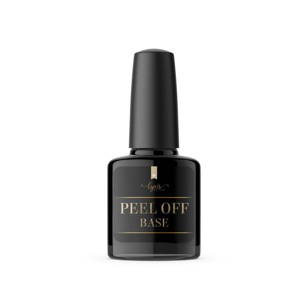Peel Off Base Coat UV Gel für Nägel · Abziehbarer Lack als Clear Peel Off · 7,3ml zum Ablösen von Modellagen mit Pinsel dünnviskos · Lynis-Nailshop.de