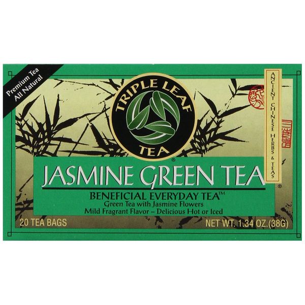 Triple Leaf Tea, Jasmine Green Tea, 20 Tea Bags