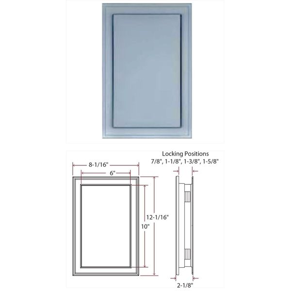 Carriage Light J-Block 137 Colonial Blue 8x12x¾-1¼” Vinyl Siding Jumbo Mount Mas