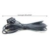 AUX Type C USB 3 Ports Panel USB Extension Cable Adapter Car Dash Flush Mount