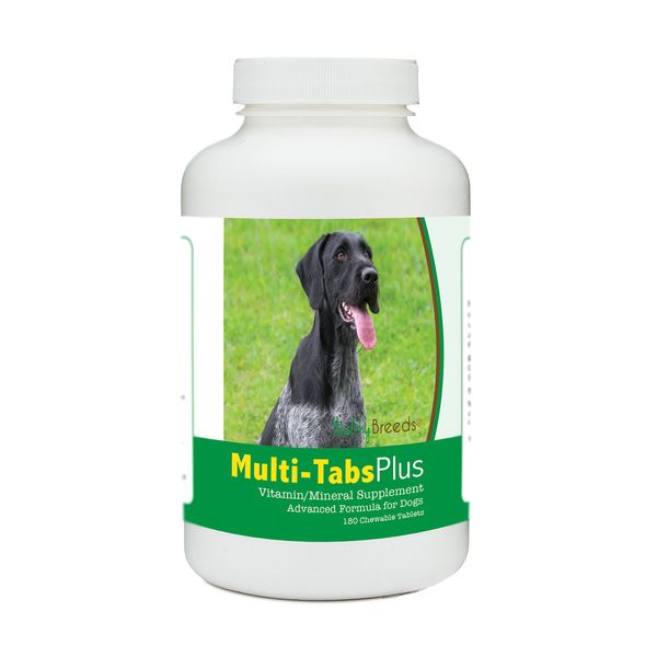 Healthy Breeds German Wirehaired Pointer Multi-Tabs Plus Chewable Tablets 180 Count