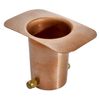 Monarch Rain Chains 20040 Pure Copper Brass Bolt Gutter Adapter for Rain Chain Installation, Standard