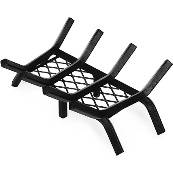 Fireplace Grate 17 "Heavy Duty with Ember Retainer, 1/2” Bar Fire Log Grate for