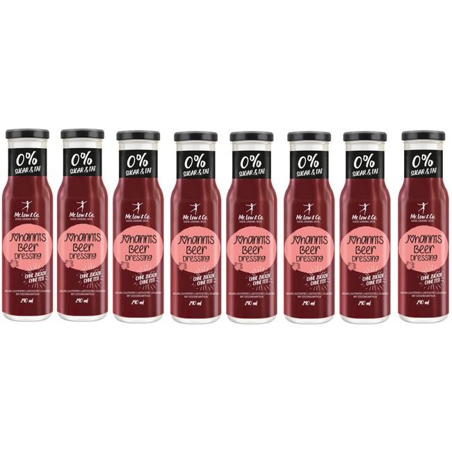 Mr. Low & Co. Johannisbeer Dressing 8x240ml und einmal Würzheld Würze 95ml