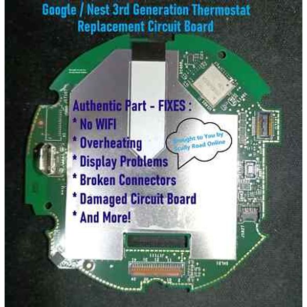 Google/Nest 3rd THERMOSTAT CIRCUIT BOARD REPLACEMENT PART: NEW / WORKING