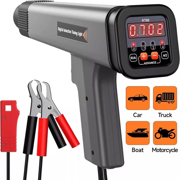 KZYEE KT60 Timing Light Car Inductive Ignition Gun for 2&4 Stroke Petrol Engine