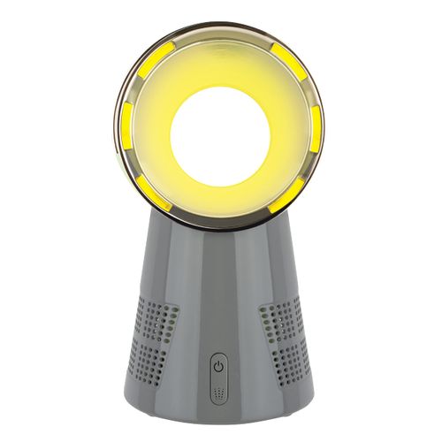 FIVECATCH BREEZE IT - Humidifying Bladeless Fan | Gray | Does Not Gather Dust | Easy To Clean | 10" Tall | 3-Speeds|Integrated LED Nightlight | USB Power Source