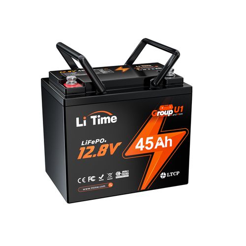 LiTime 12V 45Ah LiFePO4 Lithium Battery For 20-30lb Trolling Motor Wheelchair