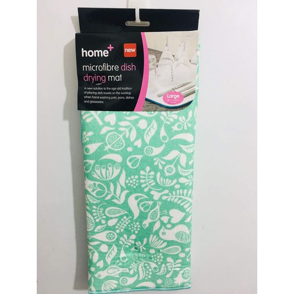 HOME LARGE DISH DRYING MAT 3 Assorted colour (Green)