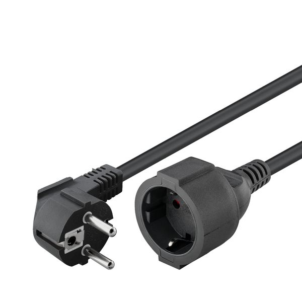 Power extension cable bulk, CEE 7/4 plug > CEE 7/4 jack NK 117 S-300 3m BLACK