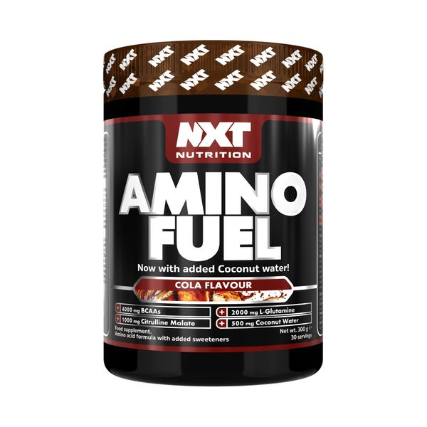 NXT Nutrition Amino Fuel Energy Drink | BCAAs Amino Acids with Beta Alanine, Vitamin D3 and Citrulline Malate – for Performance, Endurance and Energy Support | (Cola)