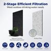 6xBlack Replacement Water Filter For Gravity-Fed Filter Stainless Steel Systems