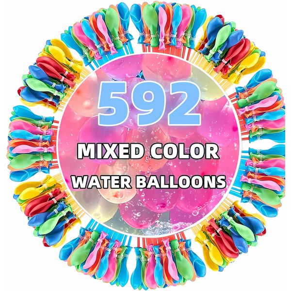 Summer Water Toys Magical Quick Fill Water Balloons for Pools and Water Companions 592 Balloons (GD)