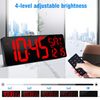 KMMKGG Large Digital Wall Clock（5.6'' Number）, 17.2" LED Wall Clock with Date and Temperature, Count Up/Down Timer with Remote Control, Adjustable Brightness Alarm Clock