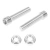 F FIERCE CYCLE Pair 5cm Motorcycle Shock Absorber Height Extension Extender Blue