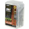 Multi-Material Screw POWERPRO ONE 1/4" X 2-1/4" L Star Flat Head 1 lb Bronze