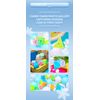 QY Ice Amber Stickerless Pastel Color 3D Puzzle (Pyraminx Lite)