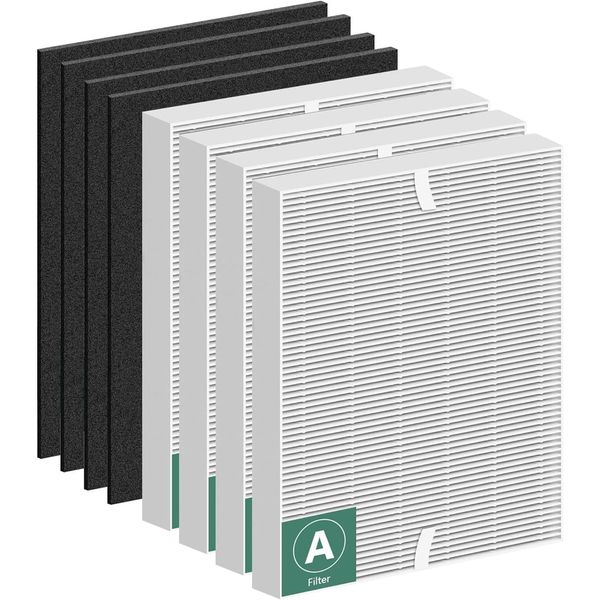 8 Pack 115115 HEPA Replacement Filter a Size 21 - C535 Compatible with Winix Pla