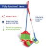 Toy Cleaning Set 4 pieces - Includes Broom, Mop, Brush & Dust Pan